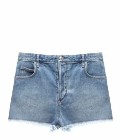 MARANT ÉTOILE Short Lesia Coton Bleu Clair