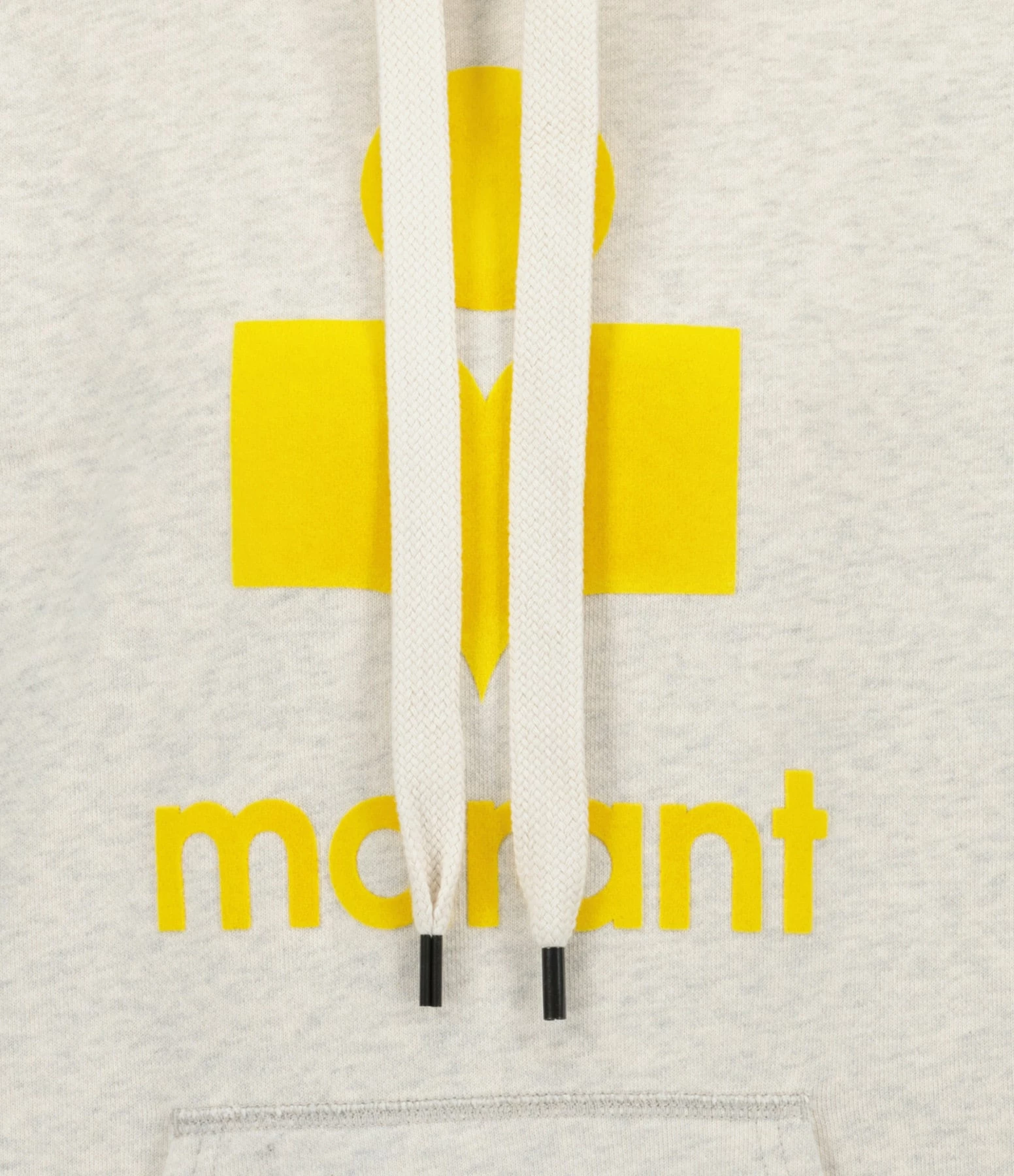 MARANT ÉTOILE Sweatshirt Mansel Coton Écru Jaune 2 MARANT ÉTOILE Sweatshirt Mansel Coton Écru Jaune – Image 2