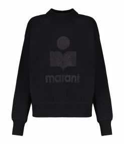 MARANT ÉTOILE Sweatshirt Moby Coton Noir