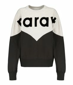 MARANT ÉTOILE Sweatshirt Houston Coton Noir Délavé