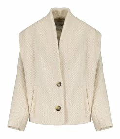 MARANT ÉTOILE Veste Drogo Laine Vierge Beige