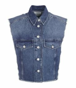 MARANT ÉTOILE Veste Tyra Coton Bleu Clair