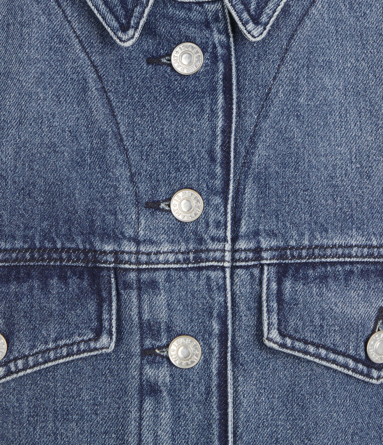 MARANT ÉTOILE Veste Tyra Coton Bleu Clair 2 MARANT ÉTOILE Veste Tyra Coton Bleu Clair – Image 2