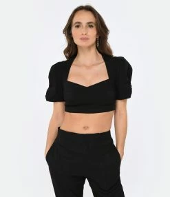 Isabel Marant Top Fania Noir -Majestic Filatures shop imarh look20221228 29