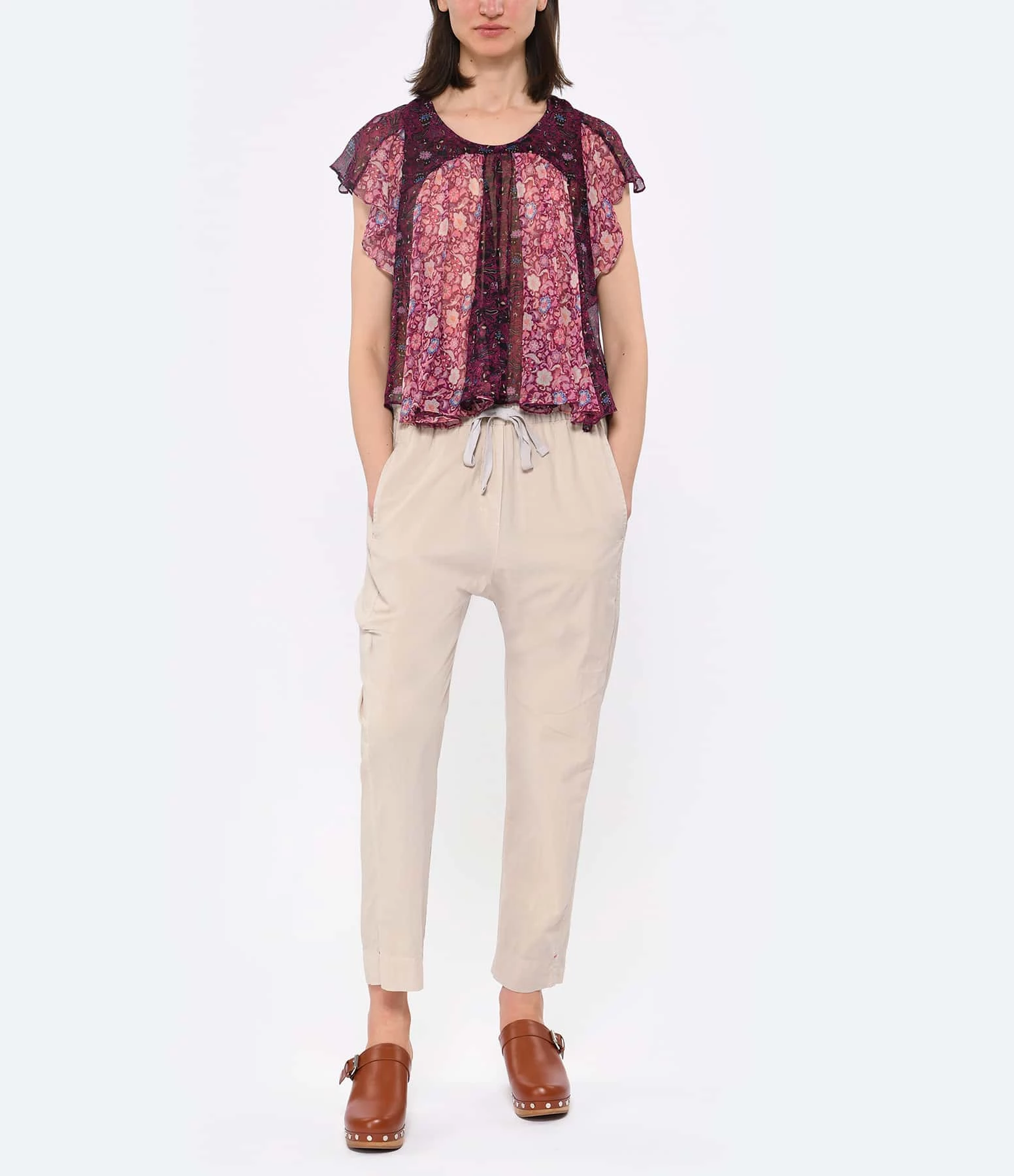 Isabel Marant Top Oriane Soie Fuchsia 4 Isabel Marant Top Oriane Soie Fuchsia – Image 4