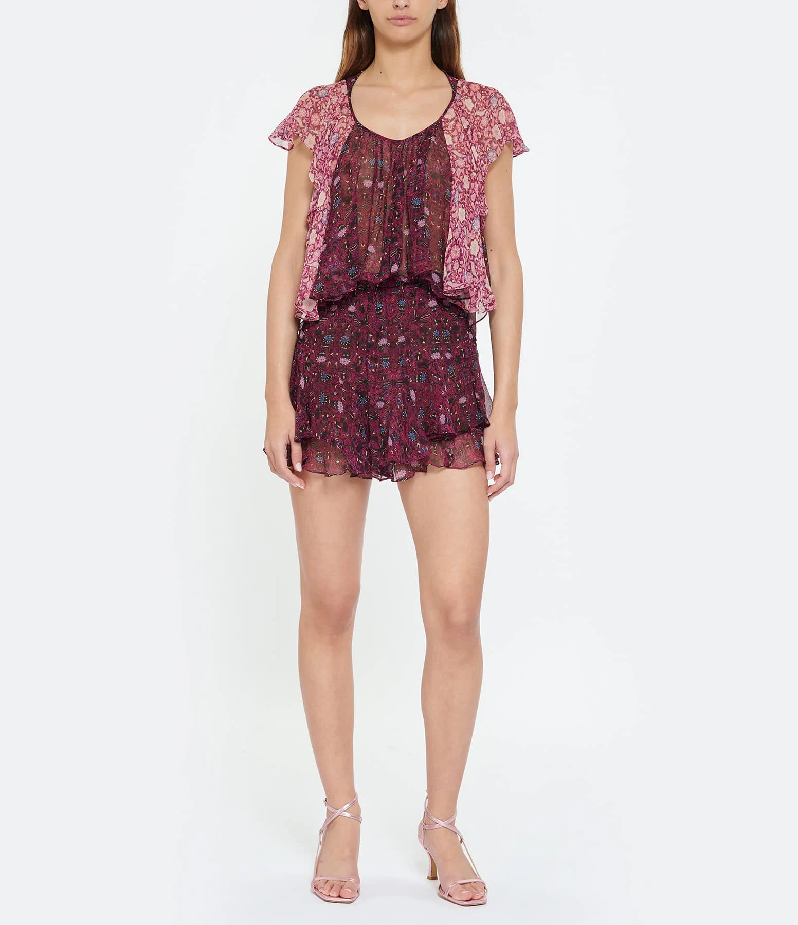 Isabel Marant Top Oriane Soie Fuchsia 6 Isabel Marant Top Oriane Soie Fuchsia – Image 6