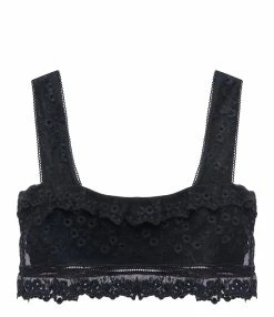 Isabel Marant Top Mecelia Dentelle Noir