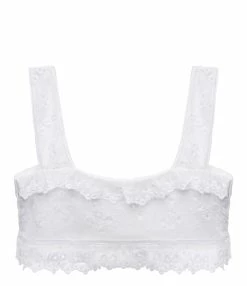 Isabel Marant Top Mecelia Dentelle Blanc