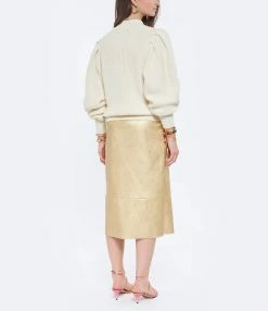 Isabel Marant Pull Adele Laine Écru -Majestic Filatures shop imarp look20220322 274