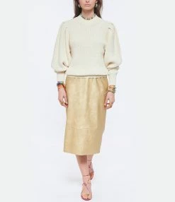 Isabel Marant Pull Adele Laine Écru -Majestic Filatures shop imarp look20220322 276