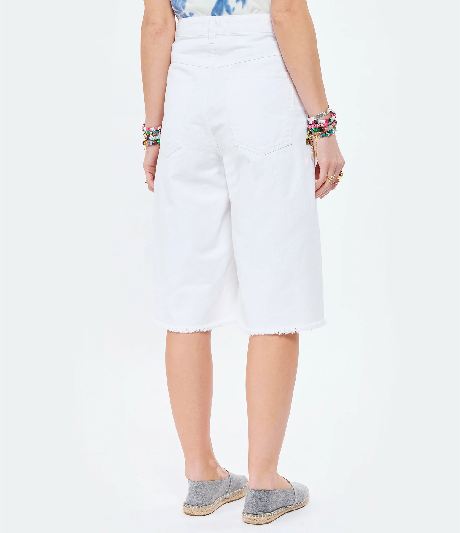 Isabel Marant Bermuda Natalina Denim Blanc 5 Isabel Marant Bermuda Natalina Denim Blanc – Image 5