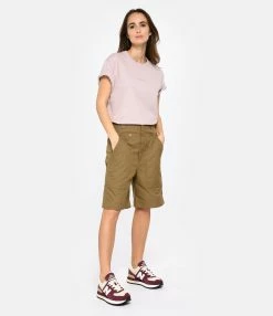 Isabel Marant Short Homme Kilano Coton Kaki -Majestic Filatures shop imars look20221215 94