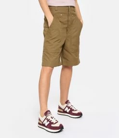 Isabel Marant Short Homme Kilano Coton Kaki -Majestic Filatures shop imars look20221215 96