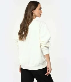 Isabel Marant Sweatshirt Homme Mikoy Coton Blanc -Majestic Filatures shop imars look20221227 229