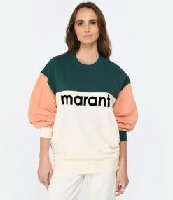 Isabel Marant Sweatshirt Homme Aftone Coton Multicolore -Majestic Filatures shop imars look20221228 103