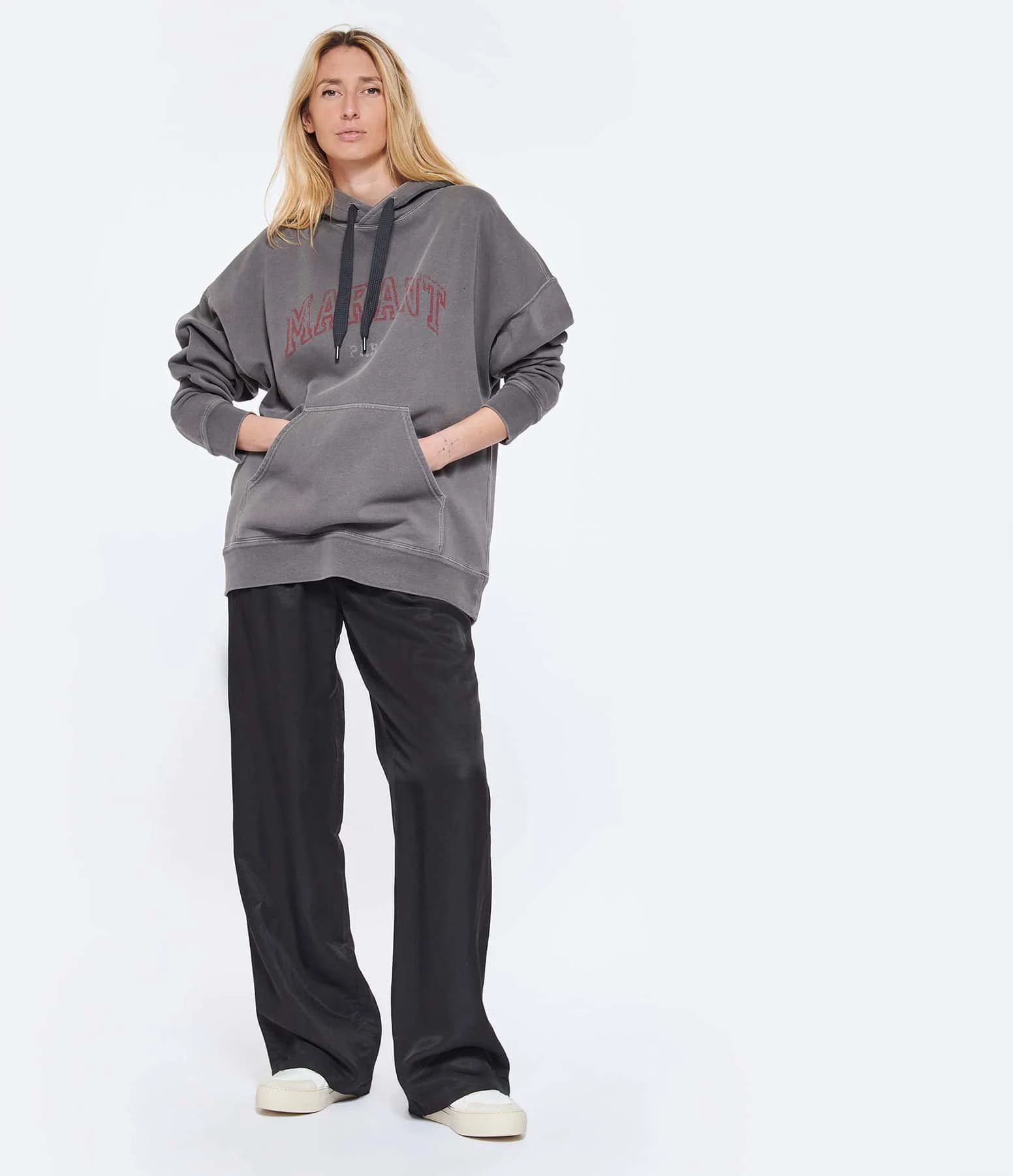 Isabel Marant Sweatshirt Homme Miley Coton Gris Délavé 4 Isabel Marant Sweatshirt Homme Miley Coton Gris Délavé – Image 4