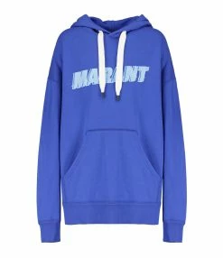 Isabel Marant Sweatshirt Homme Miley Coton Bleu Électrique
