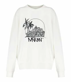 Isabel Marant Sweatshirt Homme Mikoy Coton Blanc