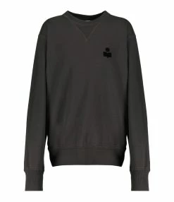 Isabel Marant Sweatshirt Homme Mike Coton Noir Délavé