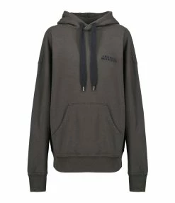 Isabel Marant Sweatshirt Hoodie Scott Coton Noir Délavé