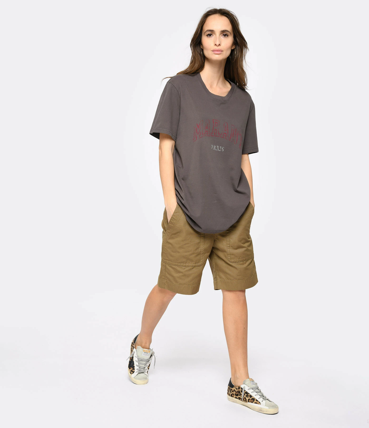 Isabel Marant Tee-shirt Homme Honore Coton Noir Délavé 4 Isabel Marant Tee-shirt Homme Honore Coton Noir Délavé – Image 4