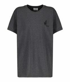 Isabel Marant Tee-shirt Homme Zafferh Coton Anthracite