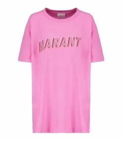 Isabel Marant Tee-shirt Homme Honore Coton Rose