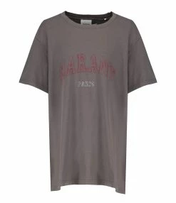 Isabel Marant Tee-shirt Homme Honore Coton Noir Délavé