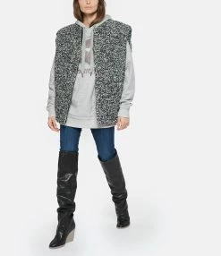 Isabel Marant Veste Gwendalia Noir Écru -Majestic Filatures shop imarv look20221115 308