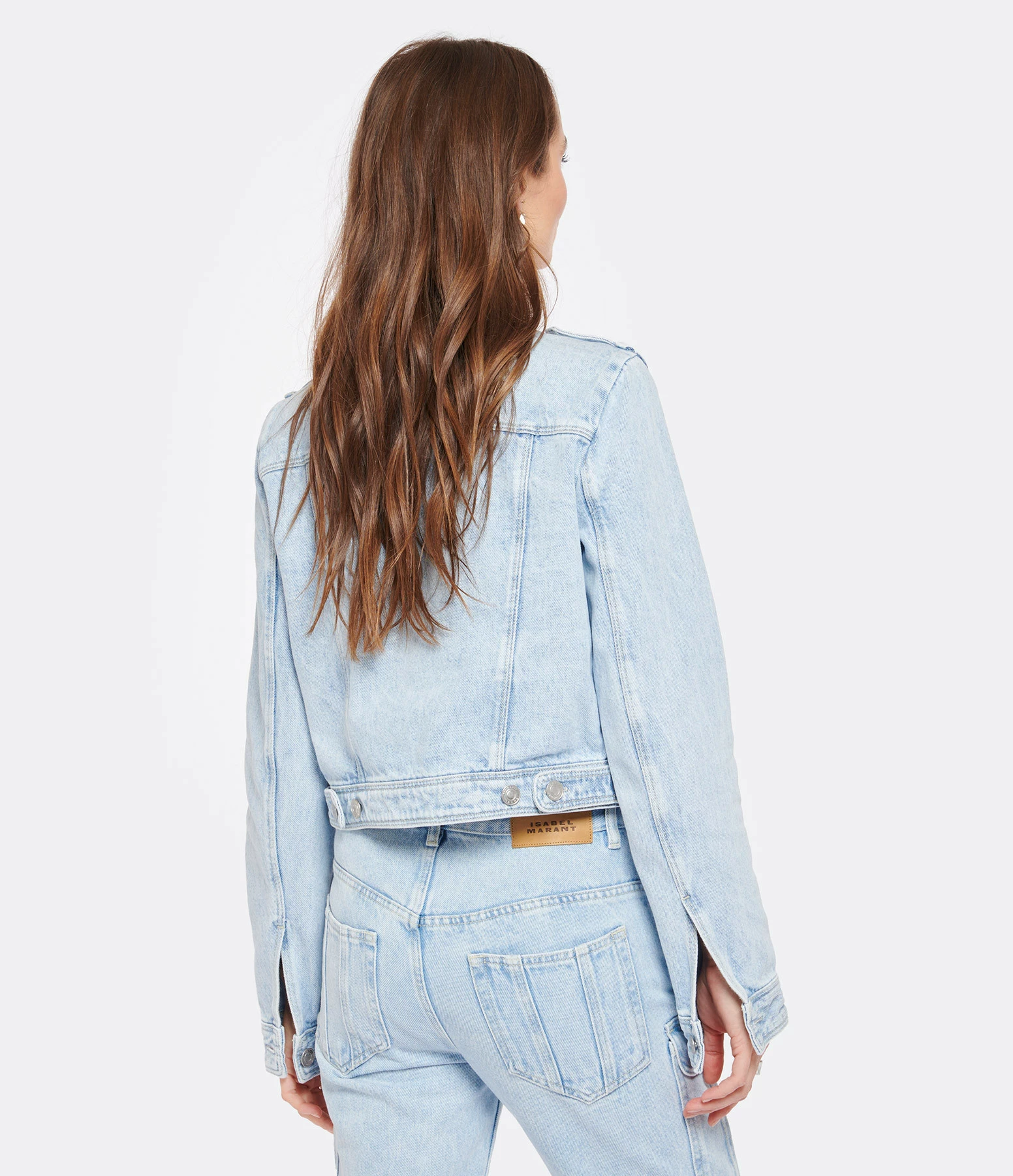 Isabel Marant Veste Valene Coton Bleu Clair 5 Isabel Marant Veste Valene Coton Bleu Clair – Image 5