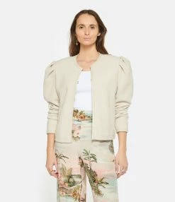 Isabel Marant Veste Zingy Laine Vierge Écru -Majestic Filatures shop imarv look20230118 135