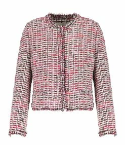 Isabel Marant Veste Pully Laine Vierge Rose Noir