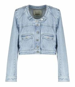 Isabel Marant Veste Valene Coton Bleu Clair
