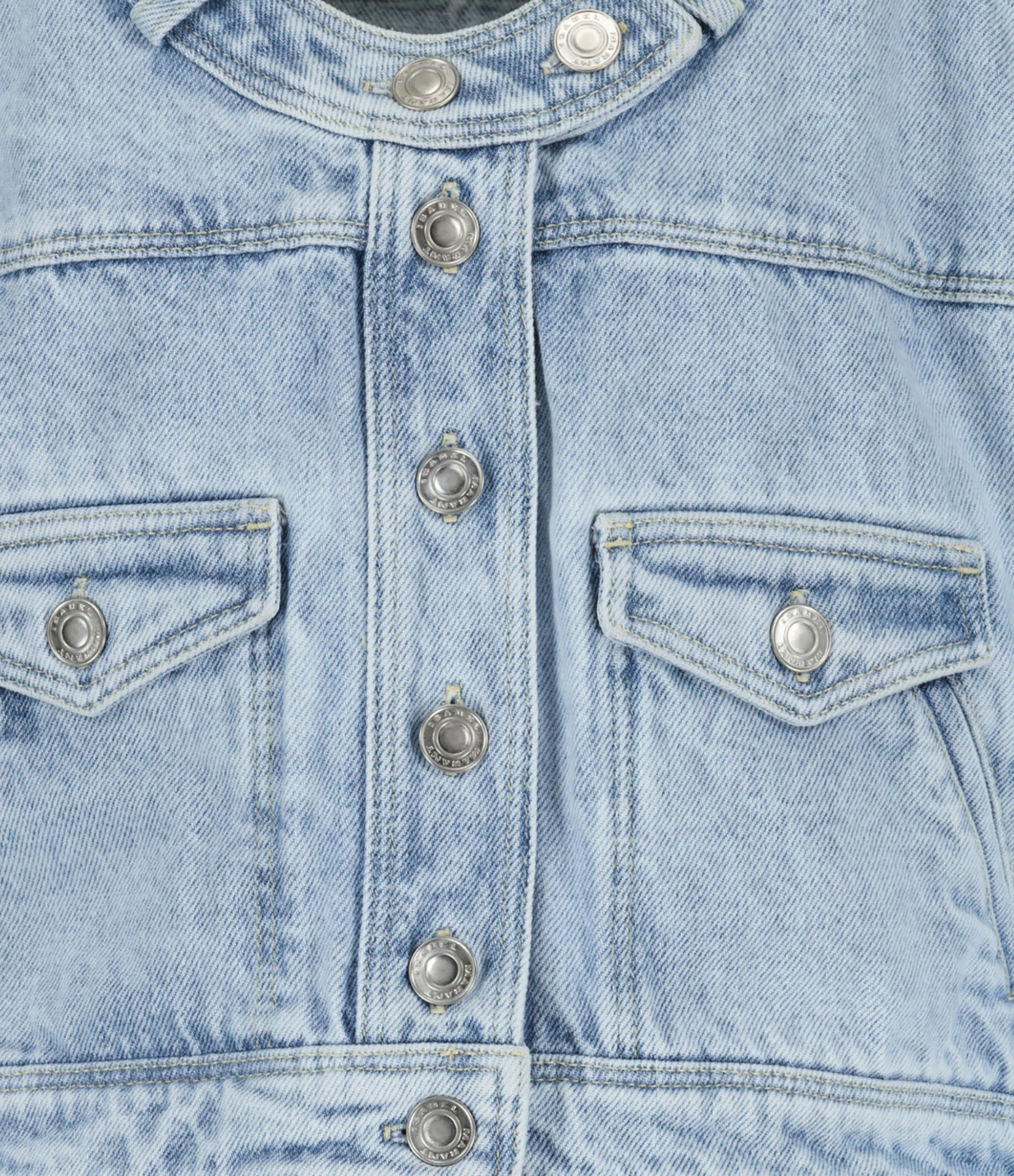 Isabel Marant Veste Valene Coton Bleu Clair 2 Isabel Marant Veste Valene Coton Bleu Clair – Image 2