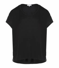JEANNE VOULAND Tee-shirt Bach Col Rond Lyocell Noir