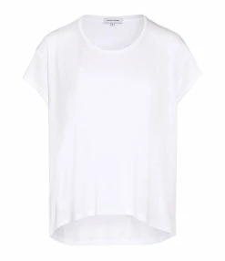 JEANNE VOULAND Tee-shirt Bach Col Rond Lyocell Blanc