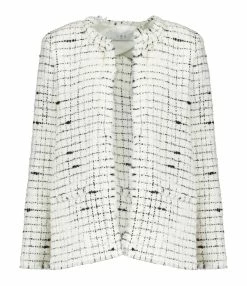 IRO Veste Dariot Laine Écru Noir