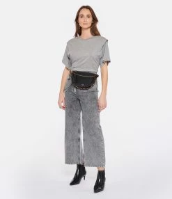 IRO Tee-shirt Fortuna Coton Gris Mélangé -Majestic Filatures shop iro23 look20221220 270