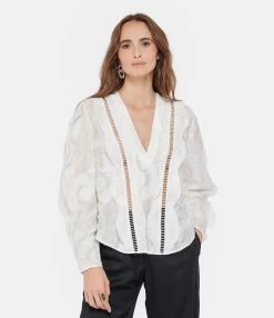 IRO Top Kekoa Dentelle Blanc -Majestic Filatures shop iro23 look20221222 86