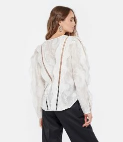 IRO Top Kekoa Dentelle Blanc -Majestic Filatures shop iro23 look20221222 88