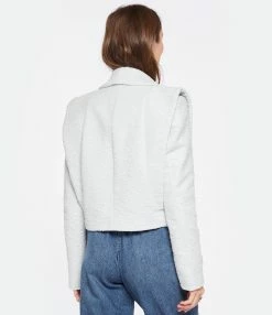 IRO Veste Oceana Coton Gris Clair -Majestic Filatures shop iro23 look20230104 196