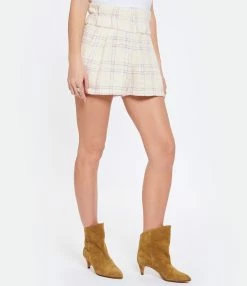 IRO Short Oline Coton Écru Lilas 8 IRO Short Oline Coton Écru Lilas -Majestic Filatures shop iro23 look20230104 219