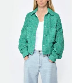 IRO Surchemise Ezro Coton Vert 7 IRO Surchemise Ezro Coton Vert -Majestic Filatures shop iro23 look20230214 95