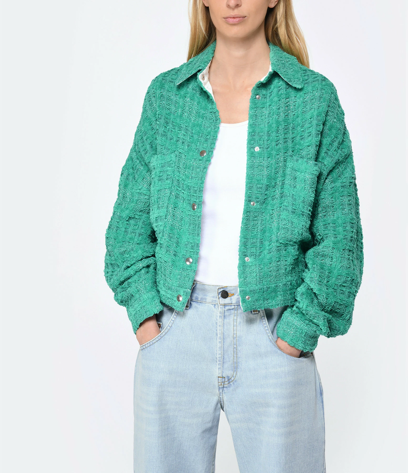 IRO Surchemise Ezro Coton Vert 3 IRO Surchemise Ezro Coton Vert – Image 3