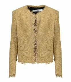 IRO Veste Shavani Coton Maille Marron