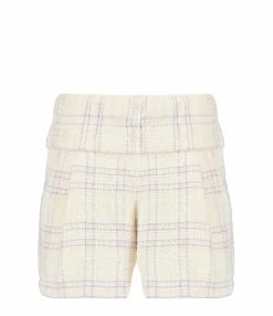 IRO Short Oline Coton Écru Lilas
