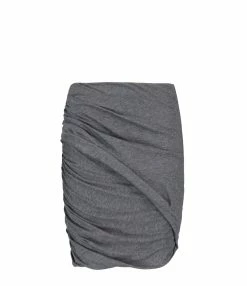 IRO Jupe Fosca Coton Gris Foncé