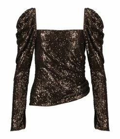 JONATHAN SIMKHAI Top Allura Sequins Sable