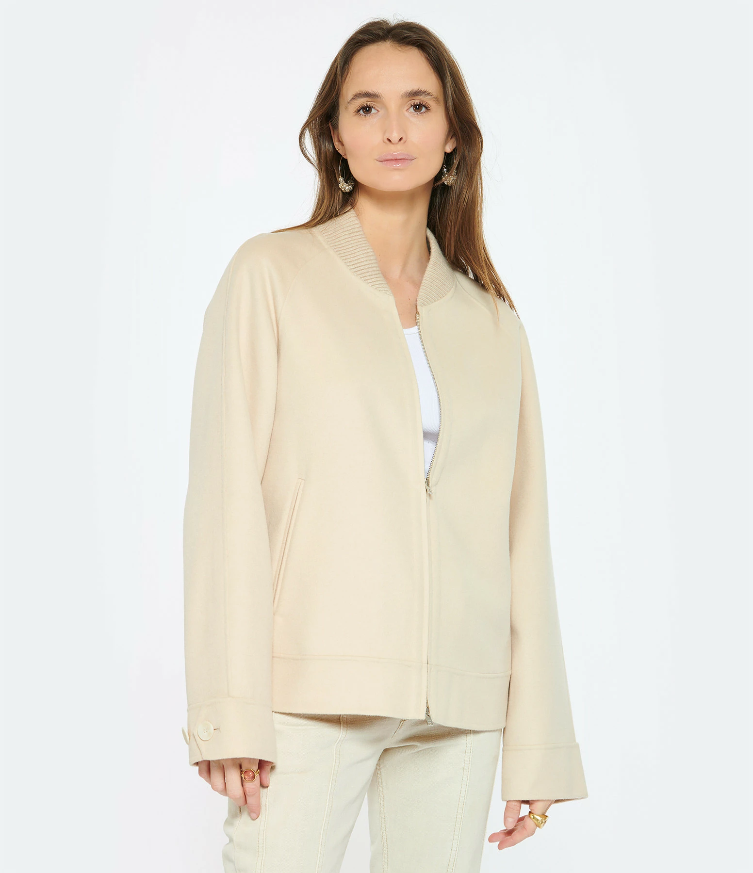 Joseph Veste Beaumont Laine Beige 2 Joseph Veste Beaumont Laine Beige – Image 2