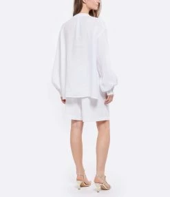 JEANNE VOULAND Chemise Hada Lin Blanc -Majestic Filatures shop jvoul look20220307 391 1 1